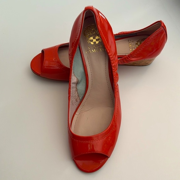 Vince Camuto Ryssa Wedge Pump Coral Size 9 - Picture 6 of 16